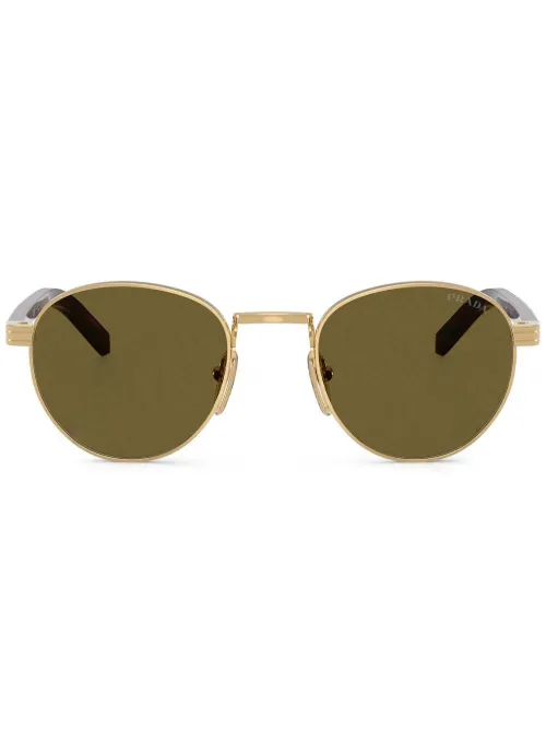 Lunettes de soleil à monture ronde - Prada Eyewear - Modalova