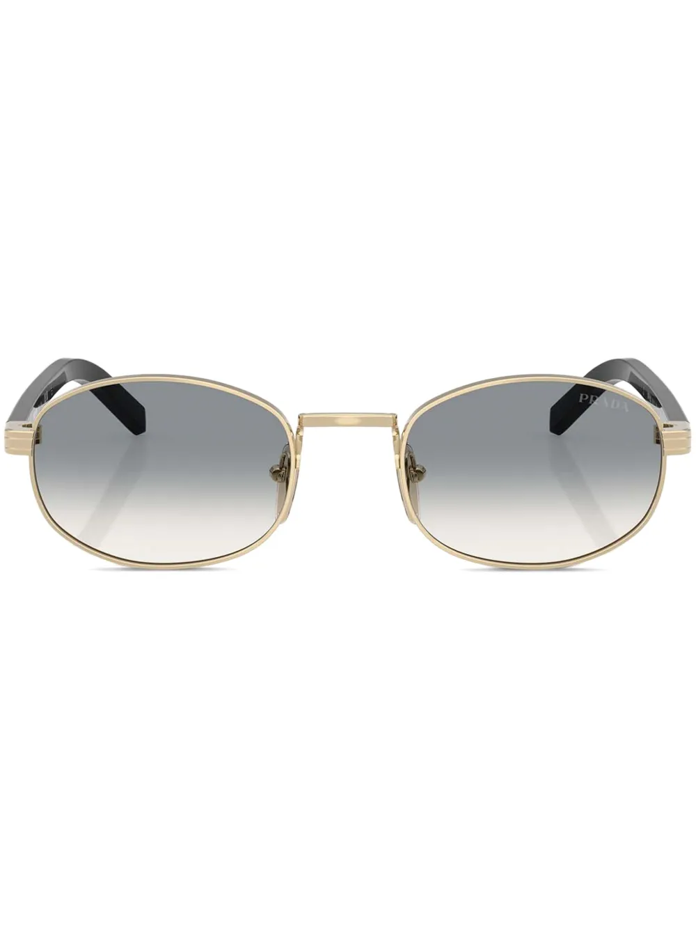 Prada Eyewear Zonnebril met ovalen montuur Goud