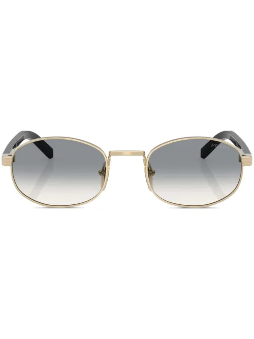 Lunettes de soleil à monture ovale - Prada Eyewear - Modalova