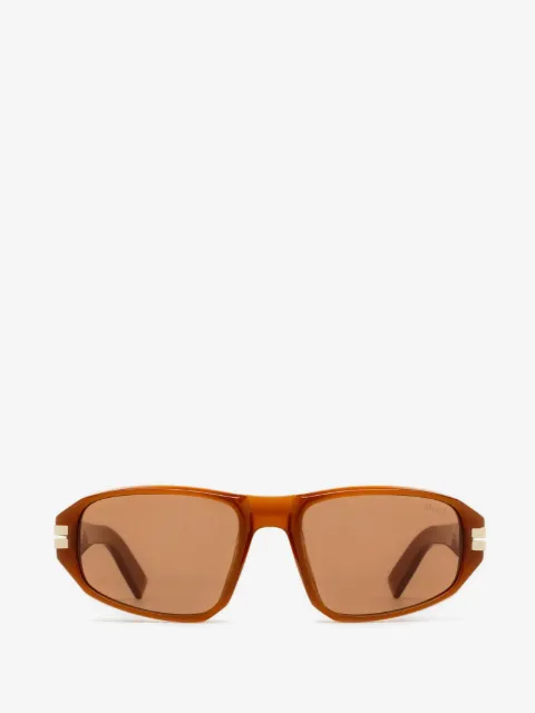 Zegna lentes de sol con armazón ovalada