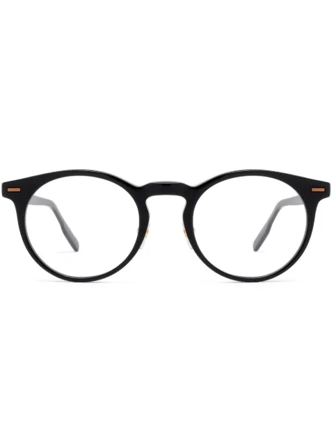 Zegna round-frame glasses