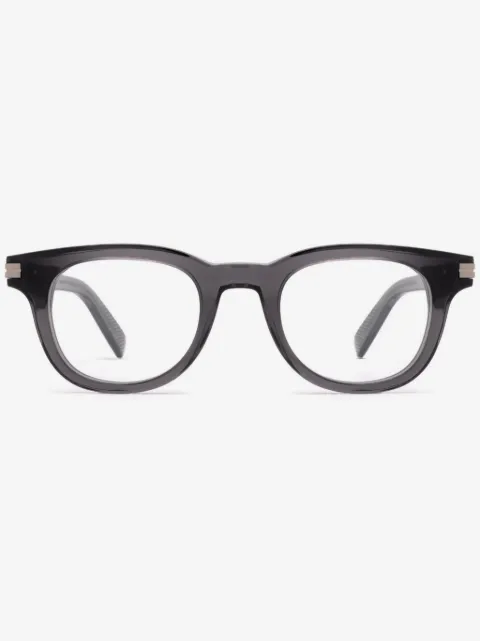 Zegna lentes con armazón redonda