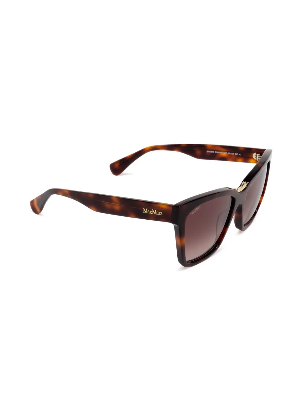 Max Mara Eyewear SPARK3 zonnebril met vierkant montuur - Bruin