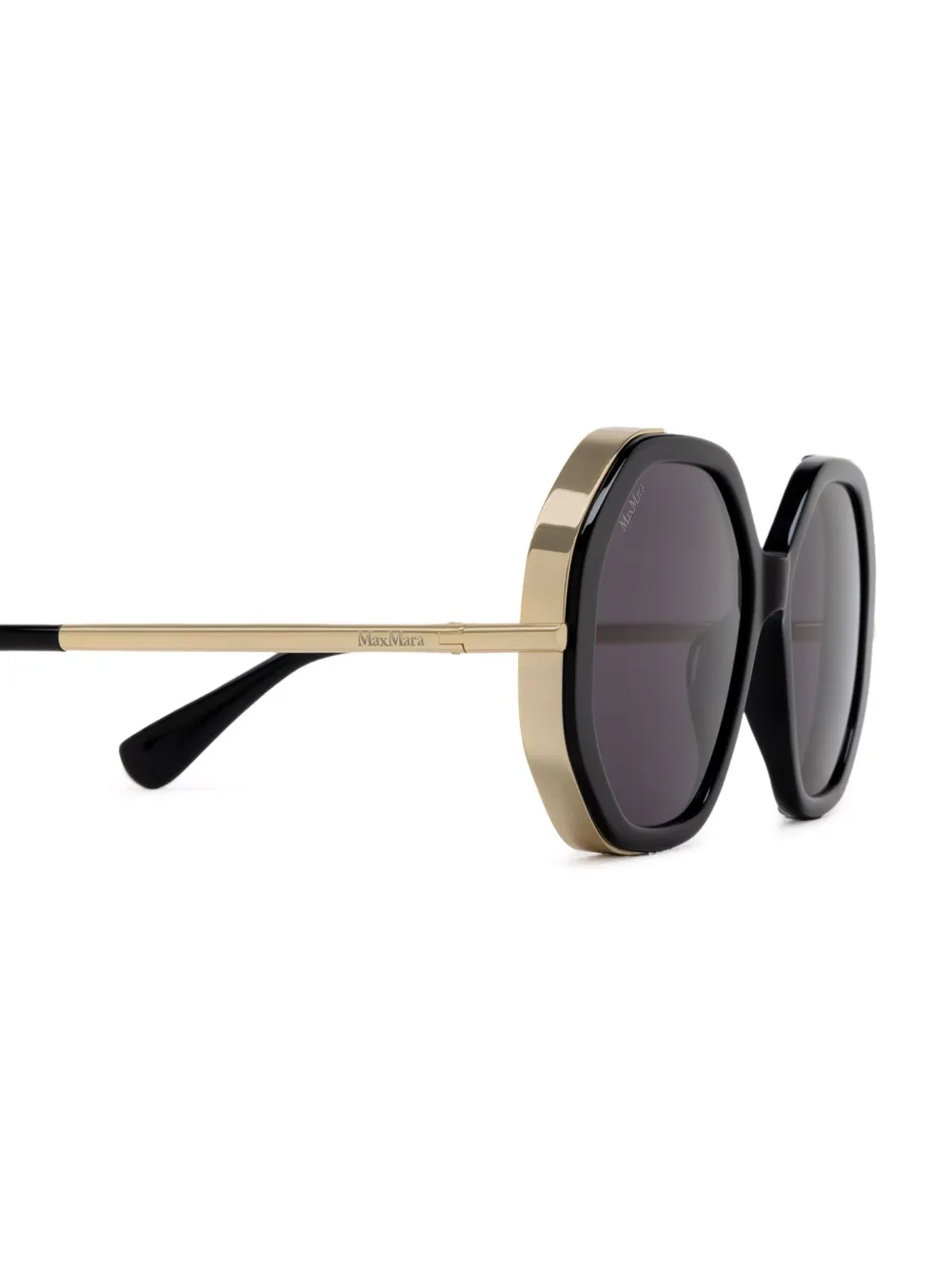 Max Mara Eyewear Zonnebril met geometrisch montuur Zwart