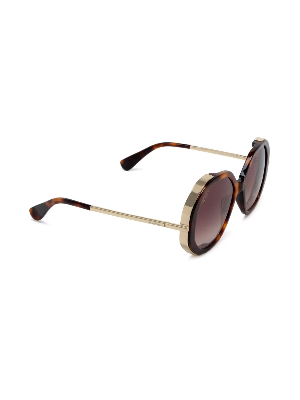 Max Mara Eyewear Zonnebril met oversized montuur - Bruin