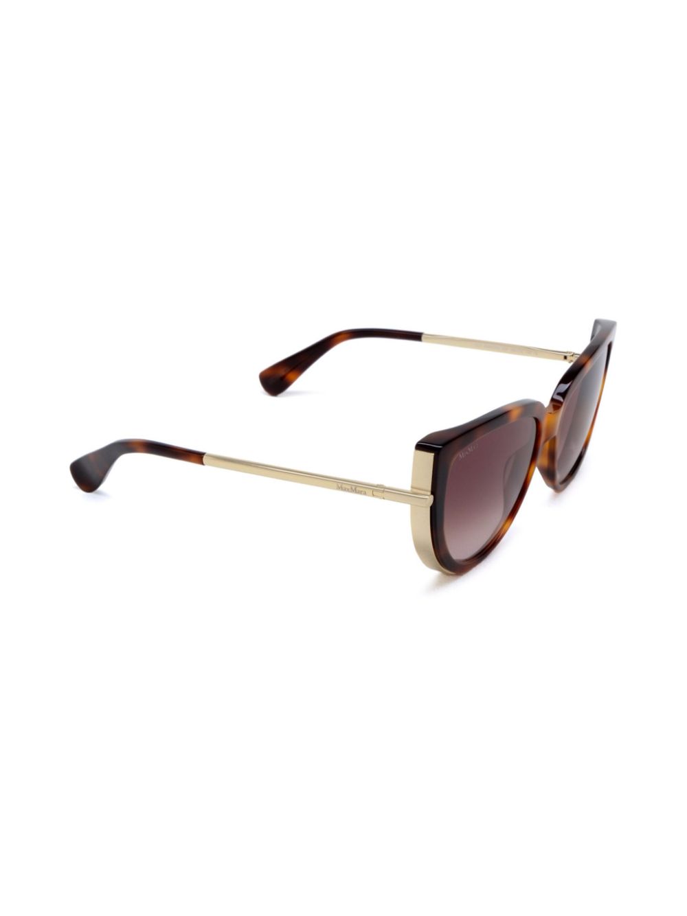 Max Mara Eyewear Zonnebril met cat-eye montuur - Bruin