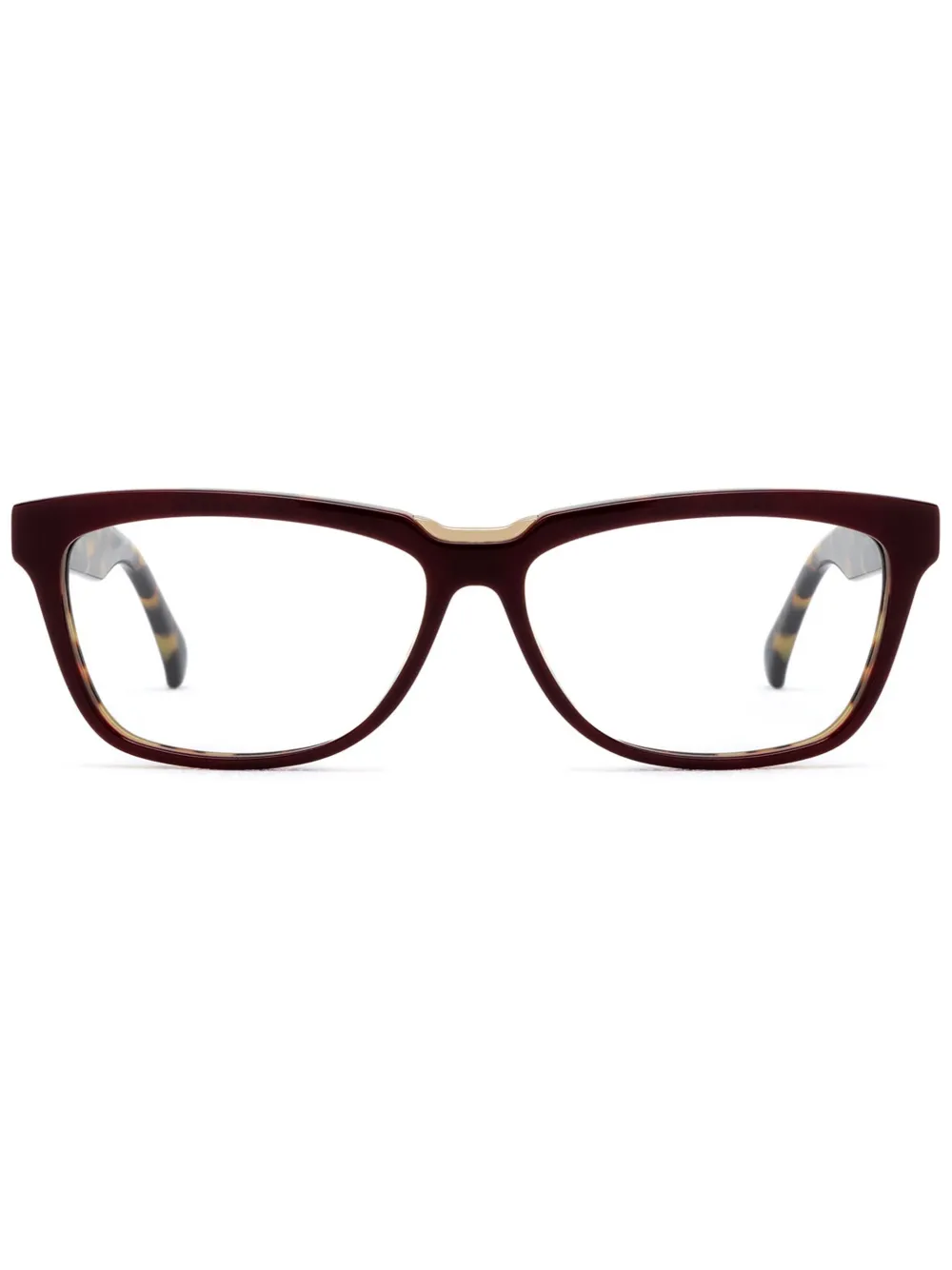 Max Mara Eyewear Brille mit eckigem Gestell - Rot