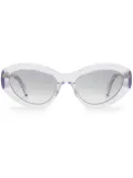 Chimi 09 oval-frame sunglasses - White