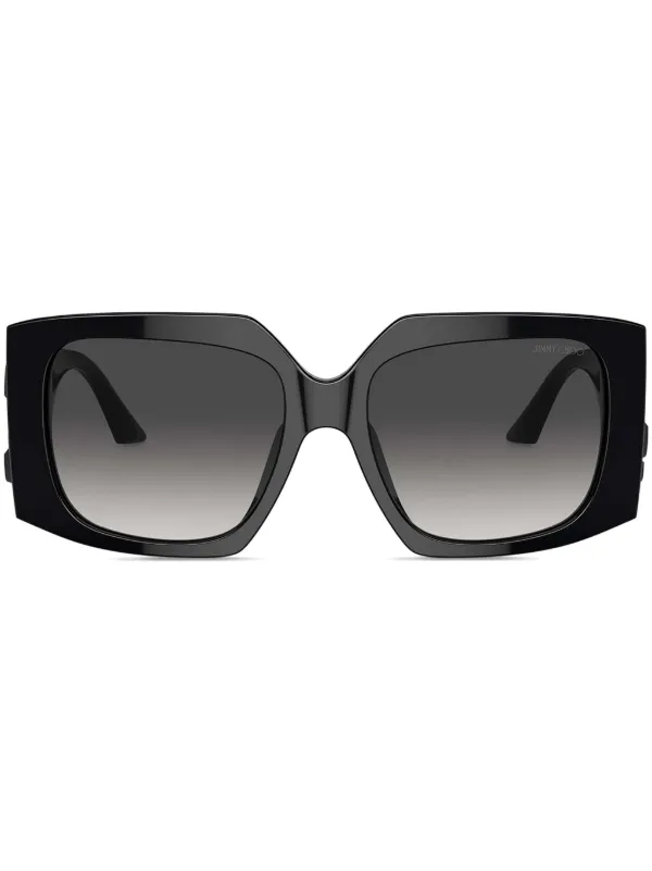 Jimmy Choo Eyewear Butterfly Frame Sunglasses Black FARFETCH IN