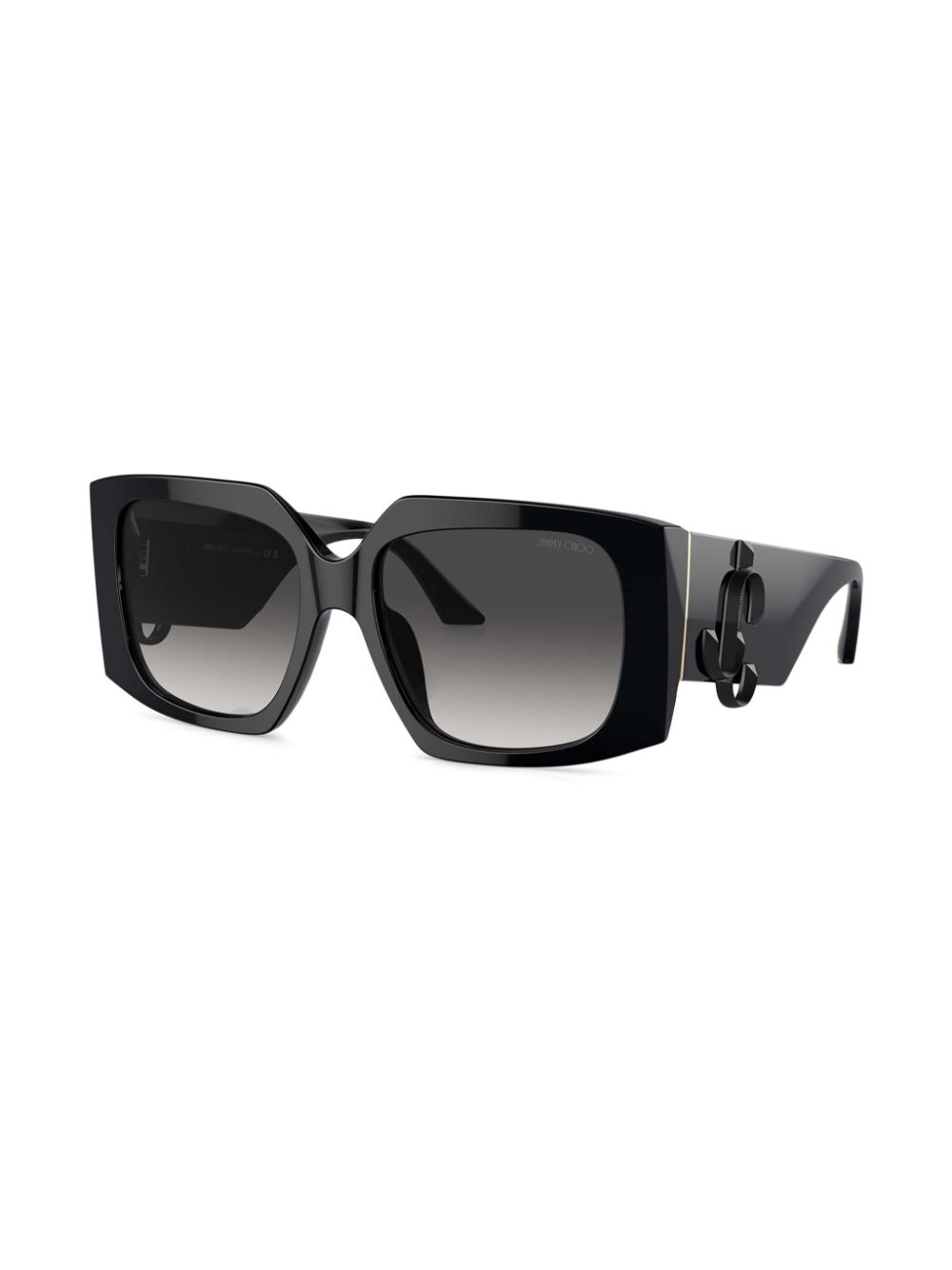 Jimmy Choo Eyewear Zonnebril met vlinder montuur - Zwart