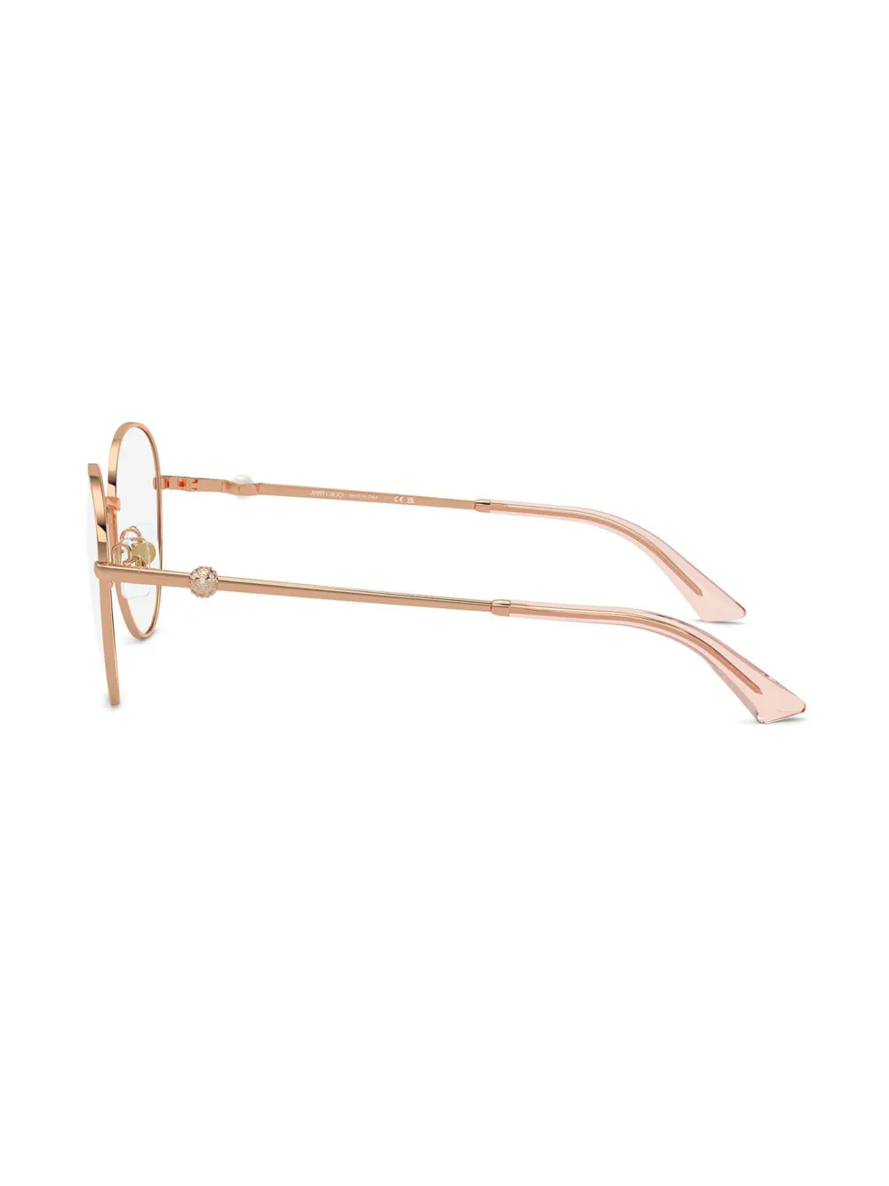 Jimmy Choo Eyewear Bril met rond montuur Goud