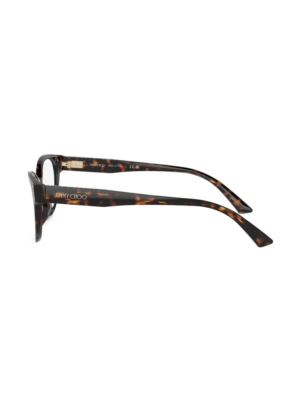 Jimmy Choo Eyewear Zonnebril met rond montuur Bruin