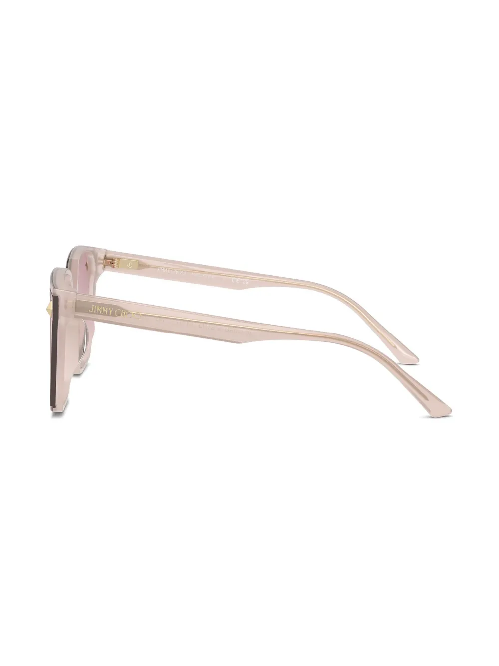 Jimmy Choo Eyewear Zonnebril met studs Roze