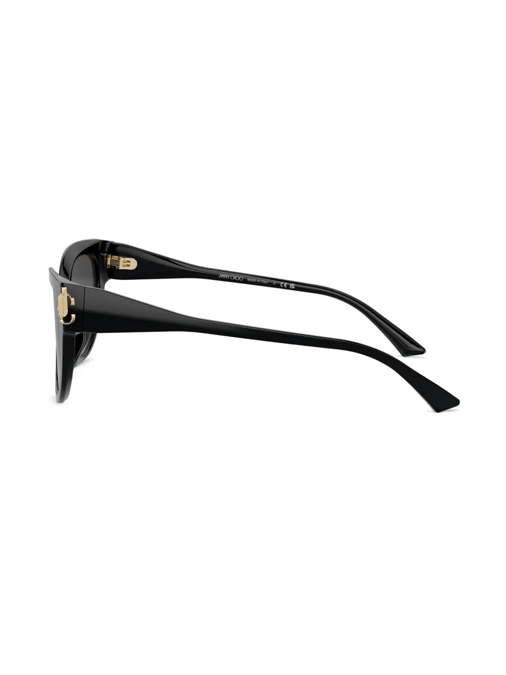 Jimmy Choo Eyewear Zonnebril met logoplakkaat Zwart