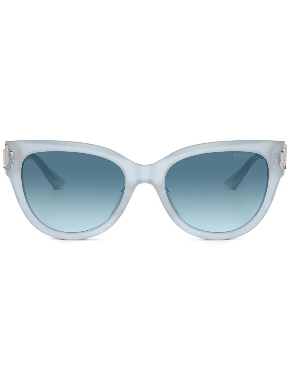 Jimmy Choo Eyewear Zonnebril met logoplakkaat Blauw