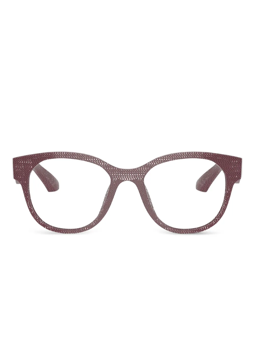 Alain Mikli pointillé rectangle glasses | Red | Image 1