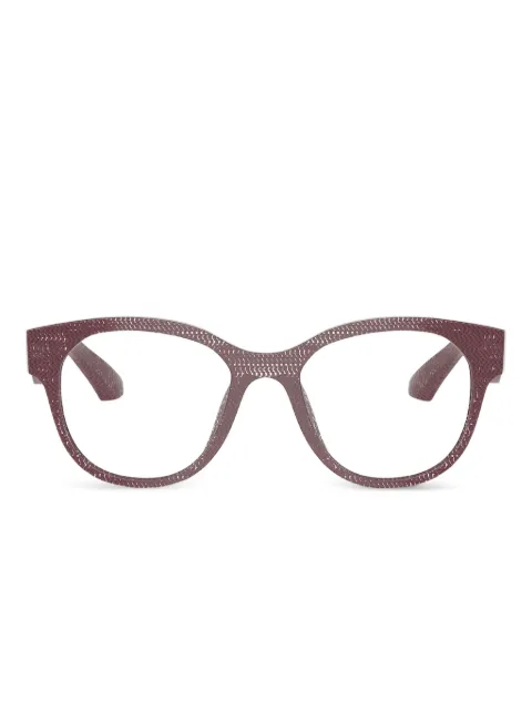 Alain Mikli pointillé rectangle glasses