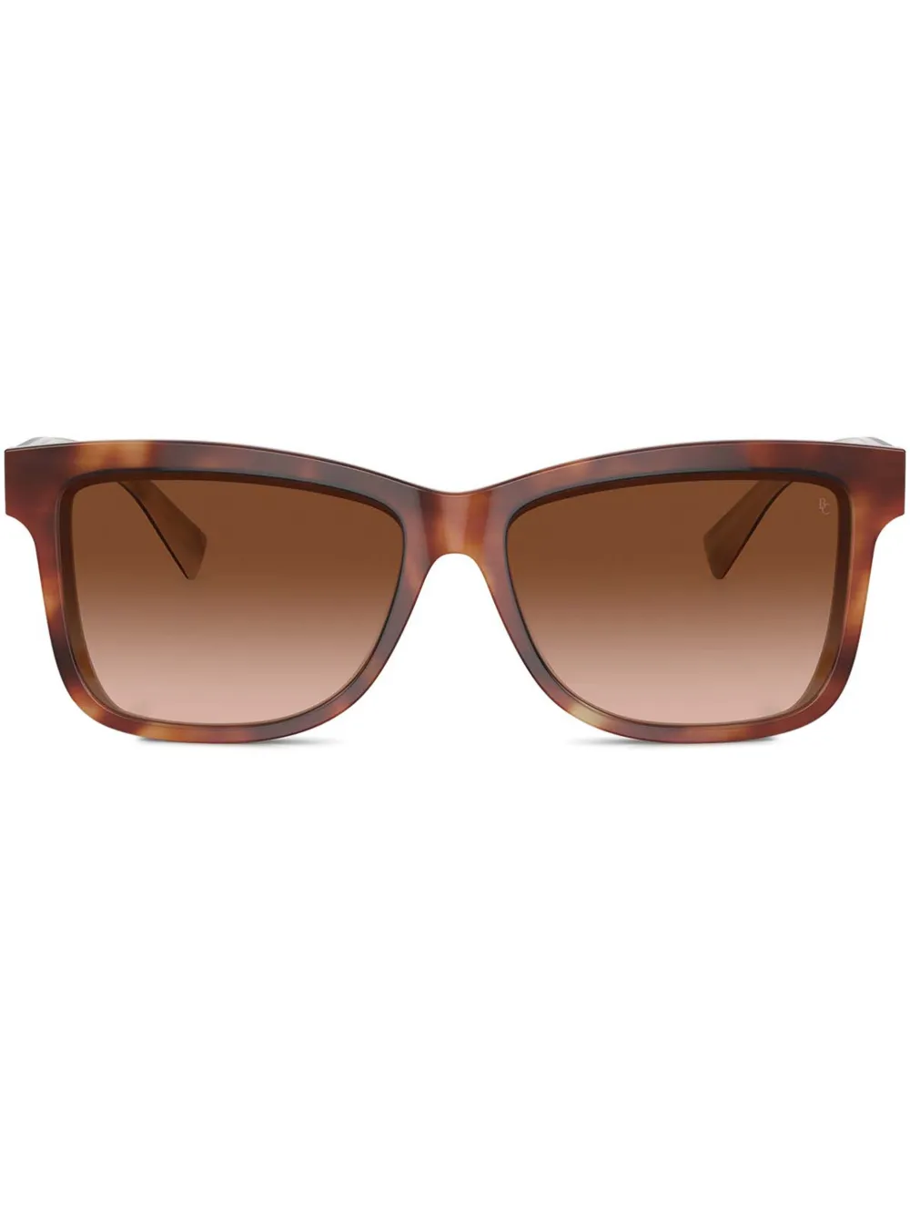 Brunello Cucinelli Zonnebril met vierkant montuur Bruin