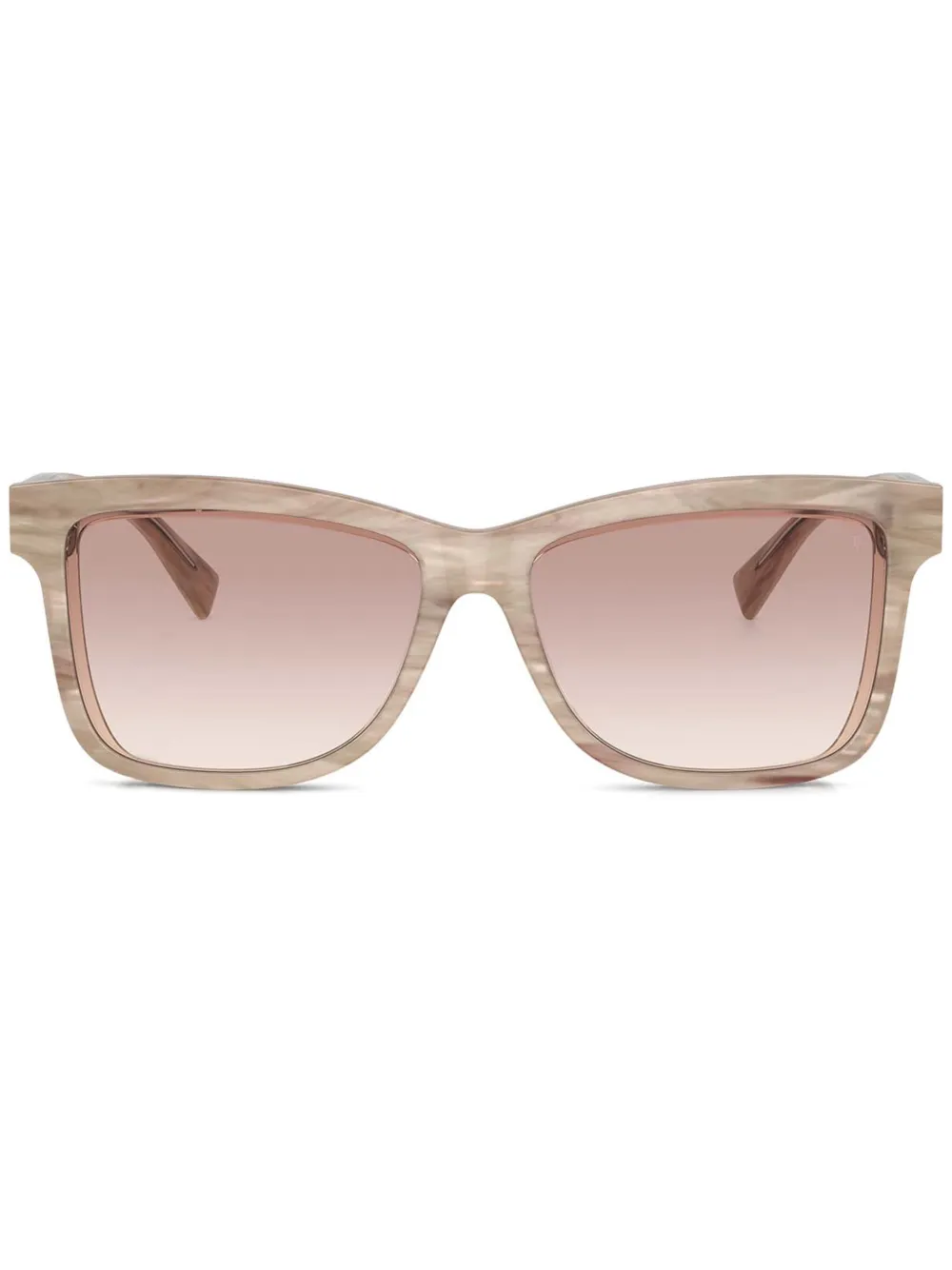 Brunello Cucinelli Zonnebril met vierkant montuur Beige