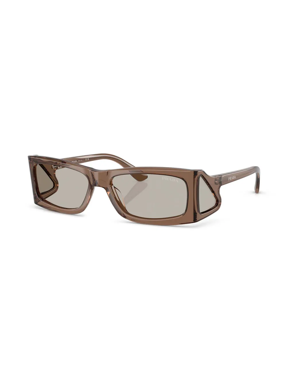 Prada Eyewear Runway zonnebril met getinte glazen - Bruin