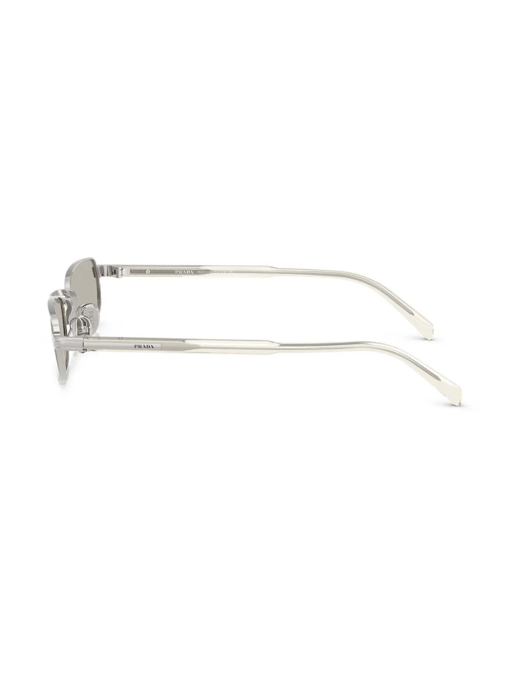 Prada Eyewear Zonnebril met rechthoekig montuur Zilver