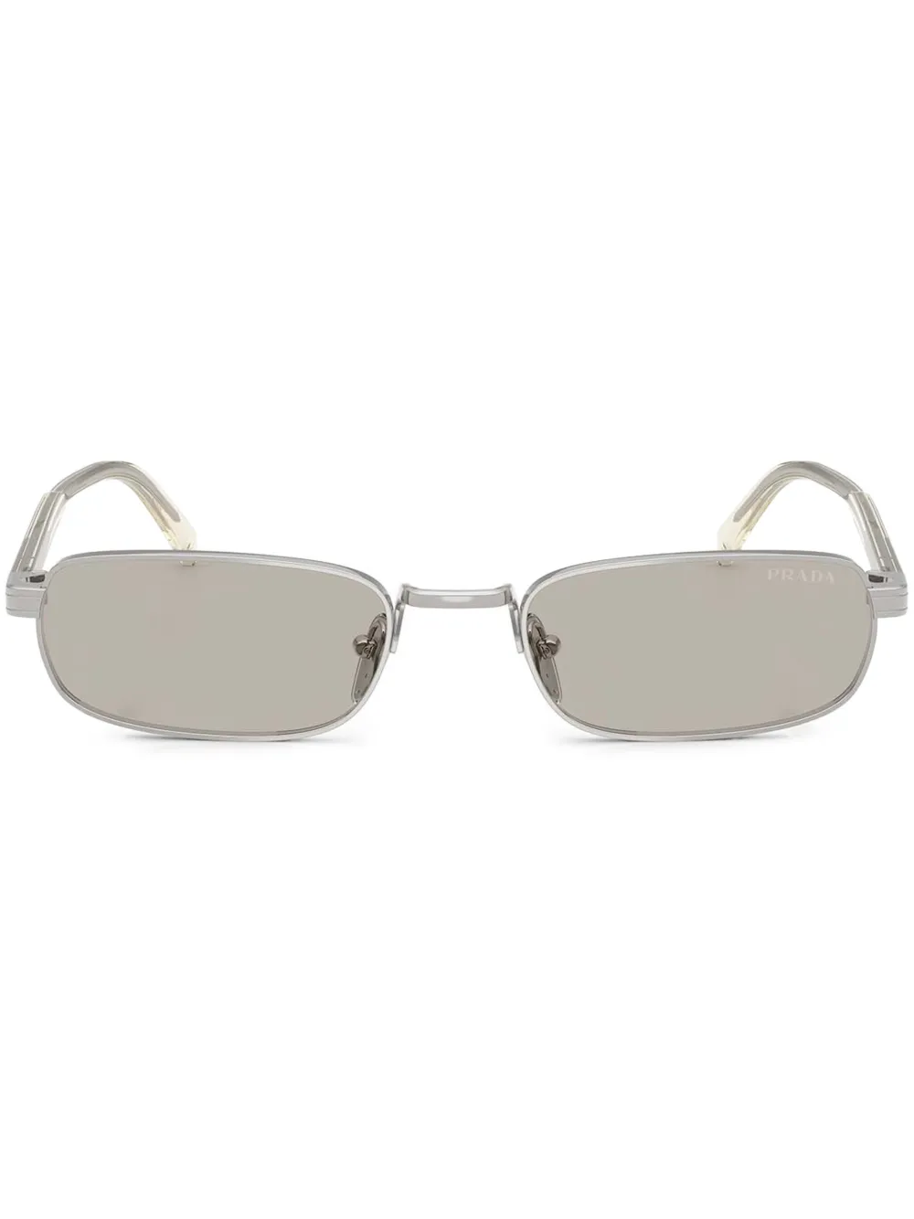 Prada Eyewear Zonnebril met rechthoekig montuur Zilver