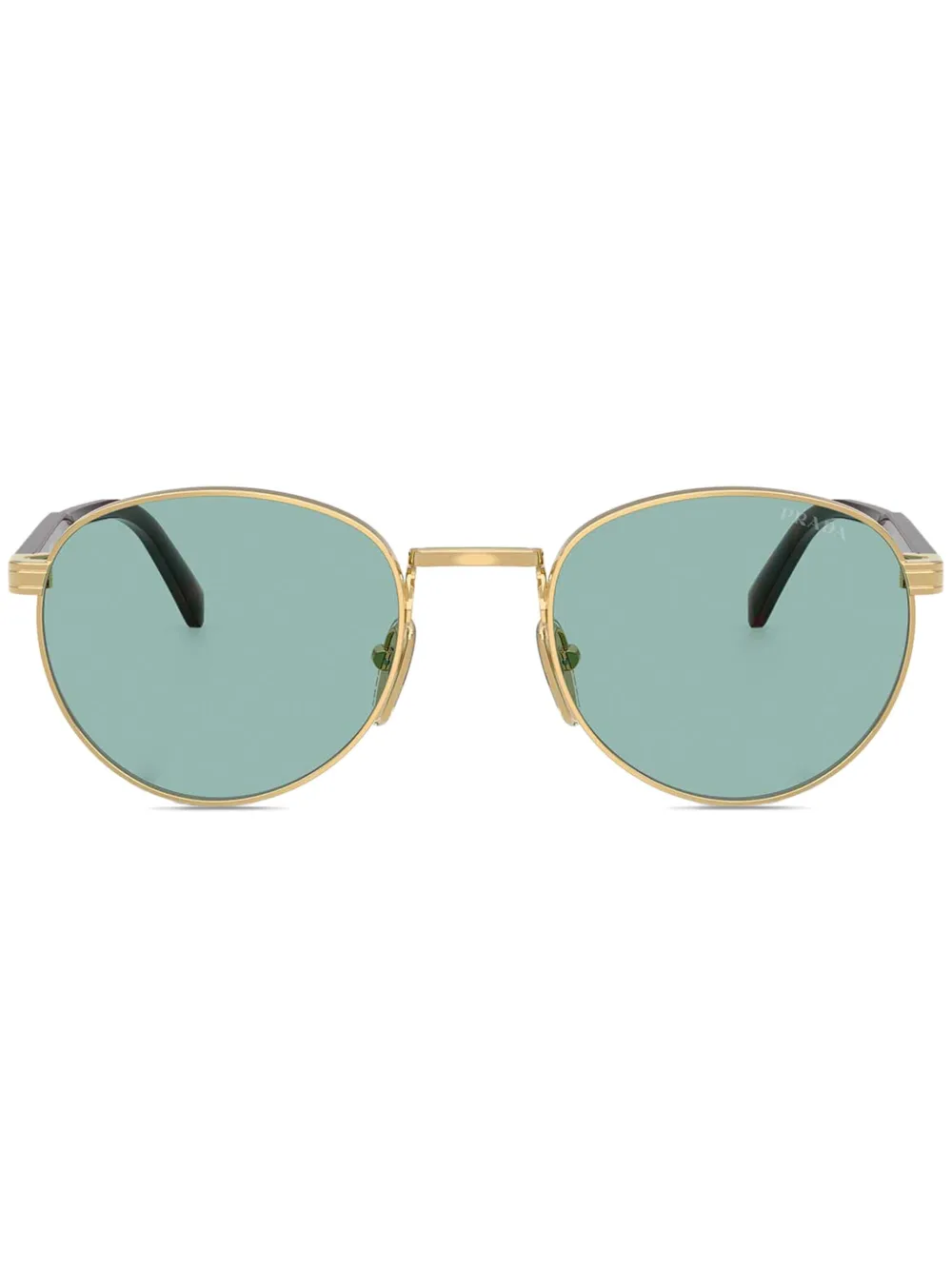 Prada Eyewear Zonnebril met rond montuur Goud