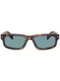 Prada Eyewear logo-plaque sunglasses - Brown