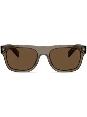 Saint Laurent Eyewear SL364 Shield Sunglasses | Gold | FARFETCH