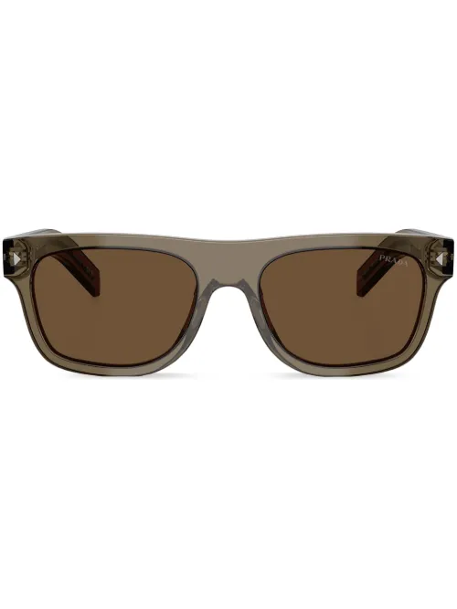 Lunettes de soleil àplaque métallique - Prada Eyewear - Modalova