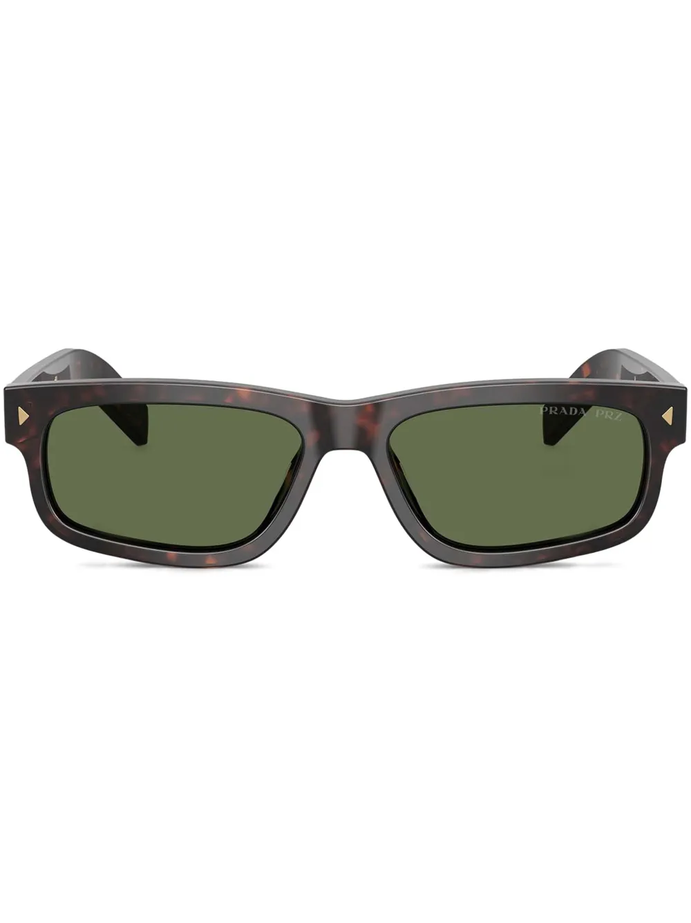 Prada Eyewear Zonnebril met rechthoekig montuur Bruin