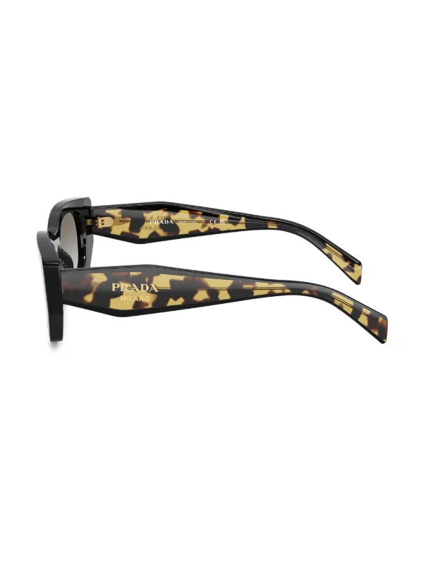PRADA サングラス ブラック/トータス Prada Eyewear トータスシェル サングラス | ブラック | FARFETCH JP
