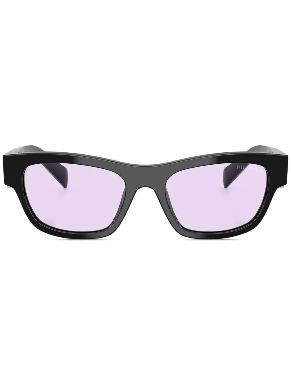 Prada Eyewear Zonnebril met rechthoekig montuur Zwart