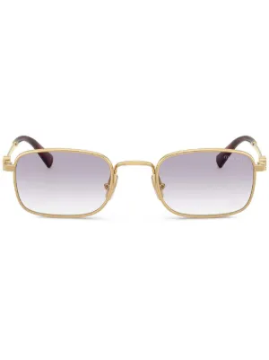 Miu Miu Eyewear スクエアフレーム サングラス | ゴールドトーン