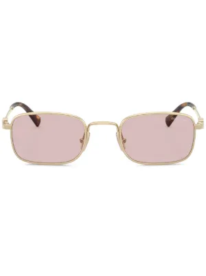 Prada Eyewear ラウンドフレーム サングラス | ゴールドトーン