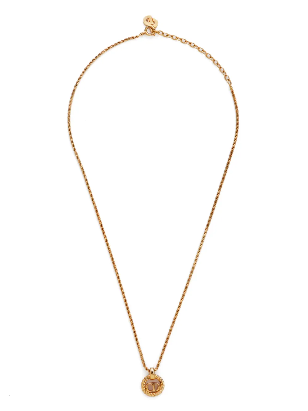 Christian Dior Pre-Owned collar con dije CD | dorado | Image 1