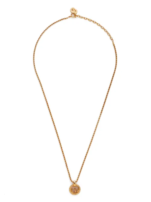 Collier à pendentif logo - Christian Dior Pre-Owned - Modalova