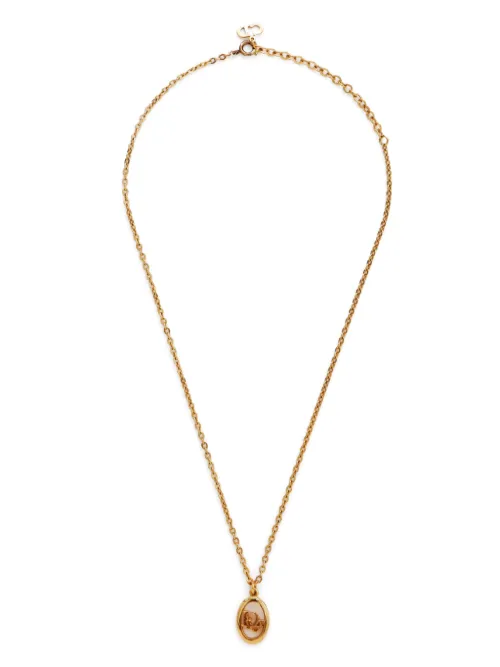Collier à pendentif logo - Christian Dior Pre-Owned - Modalova