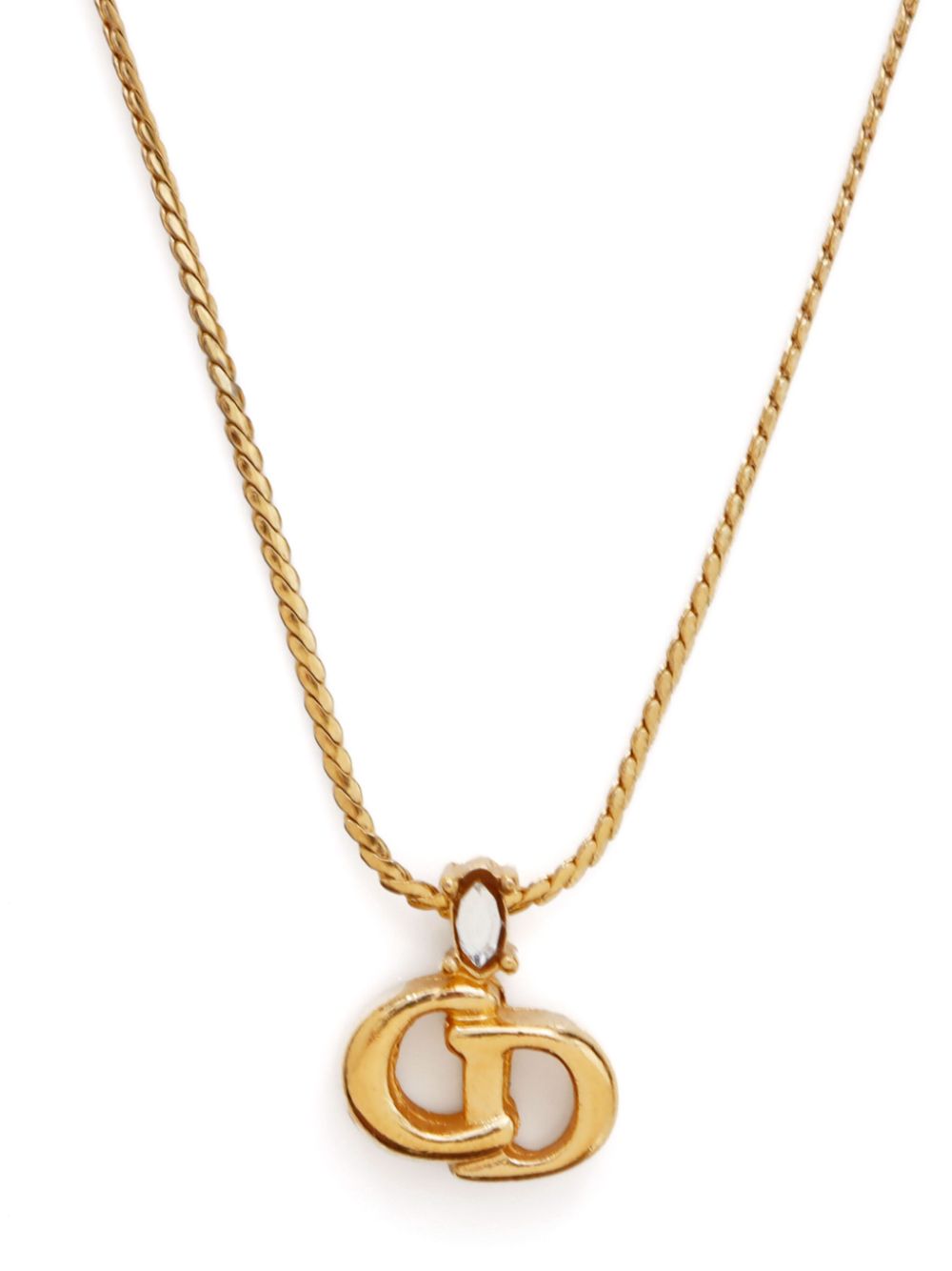 Christian Dior Pre-Owned CD pendant necklace - Goud