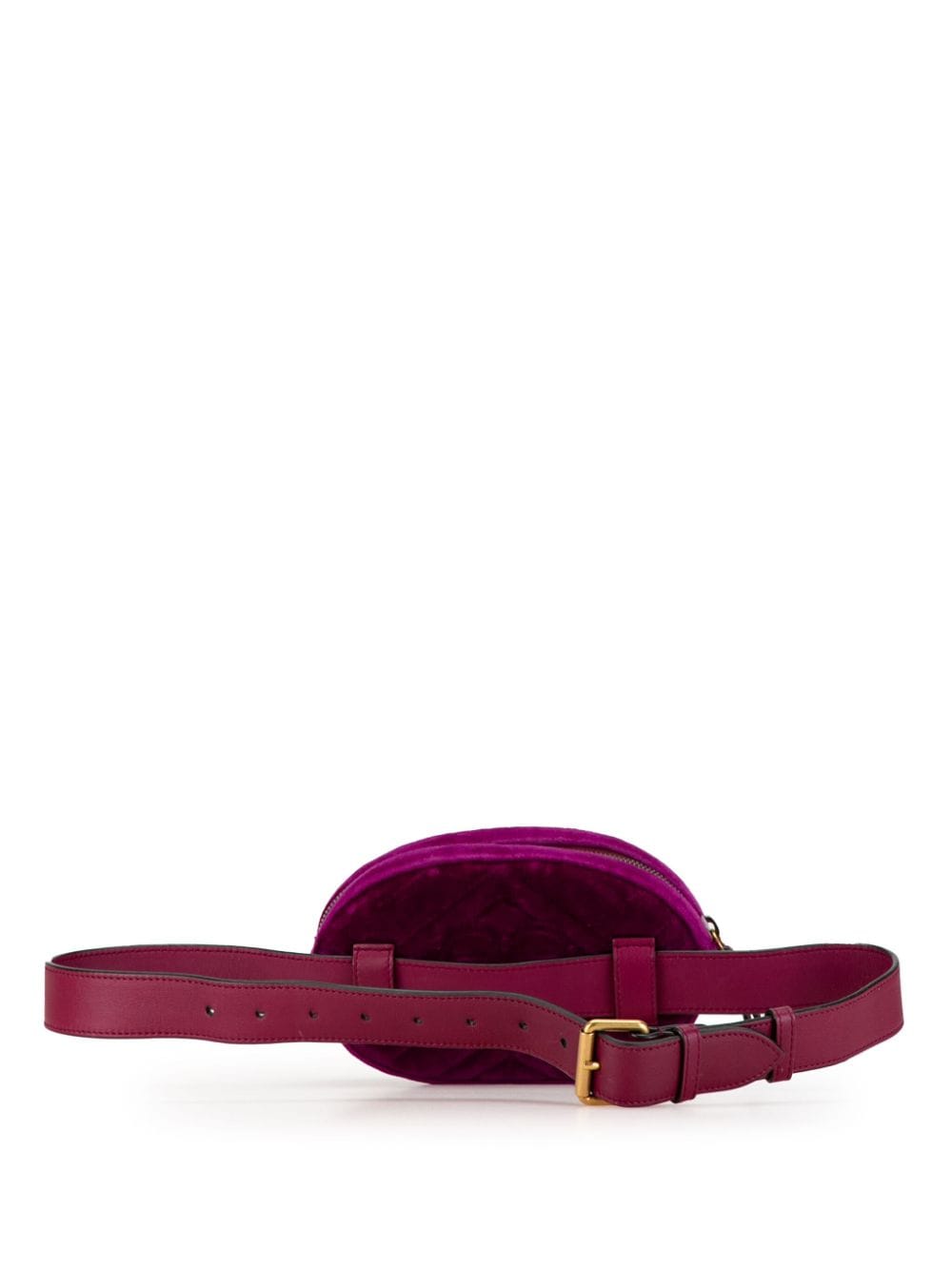 Gucci Pre-Owned 2000-2015 GG Marmont Matelasse Velvet belt bag - Paars