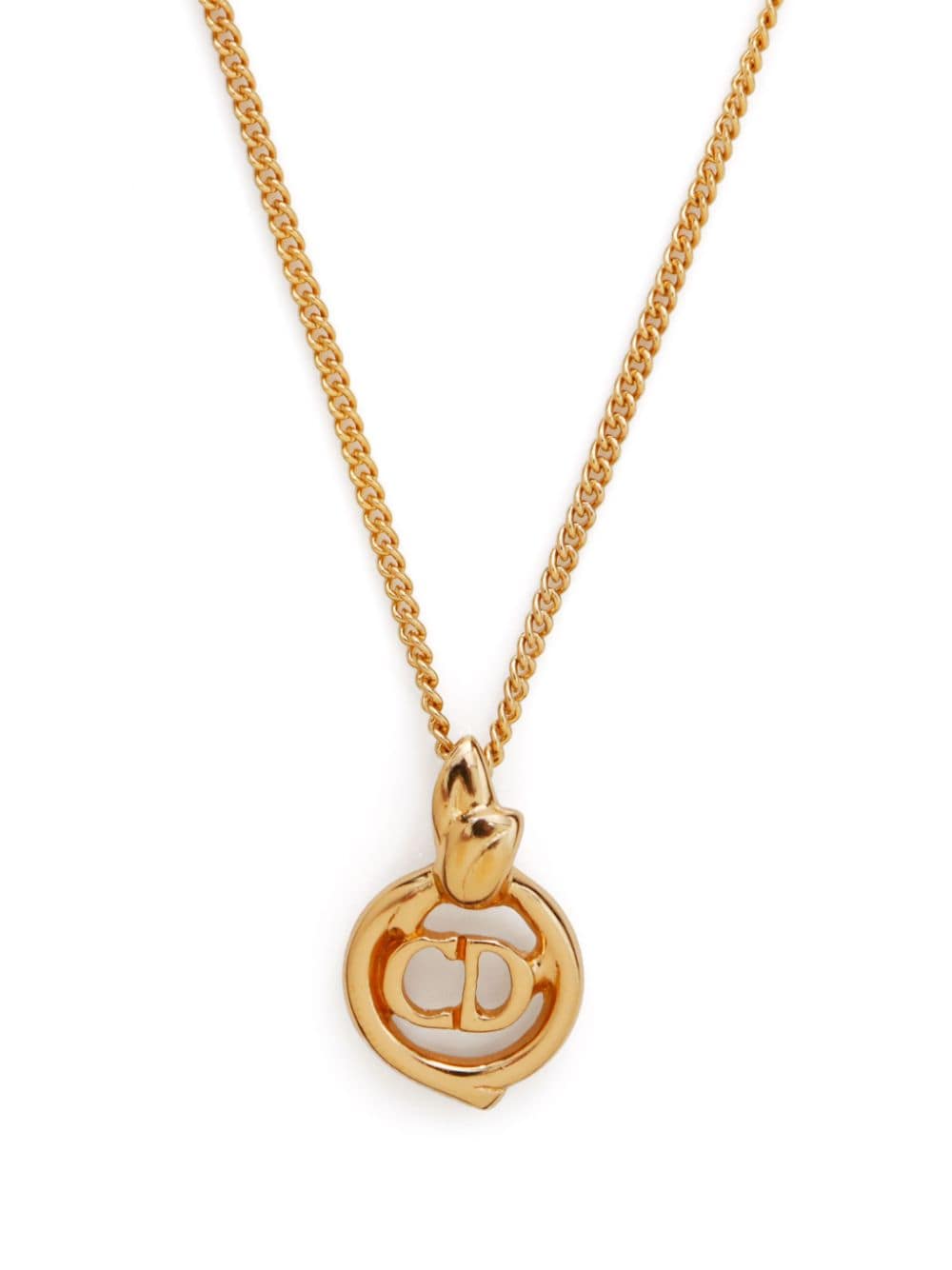 Christian Dior Pre-Owned CD pendant necklace - Goud