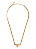 Christian Dior Pre-Owned rhinestone chain necklace - Gold