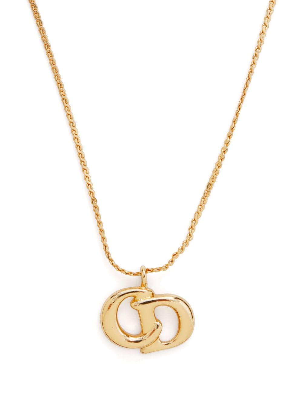 Christian Dior Pre-Owned CD pendant necklace - Goud