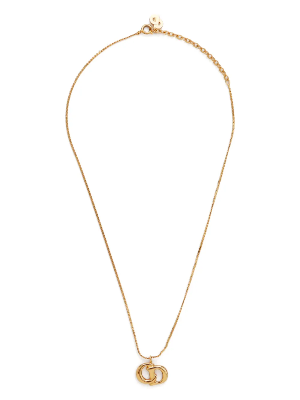 Christian Dior Pre-Owned collar con dije CD | dorado | Image 1