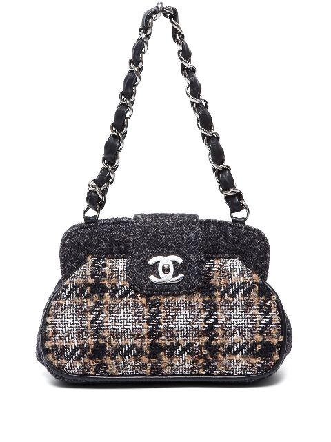 CHANEL 2000 CC tweed shoulder bag Women