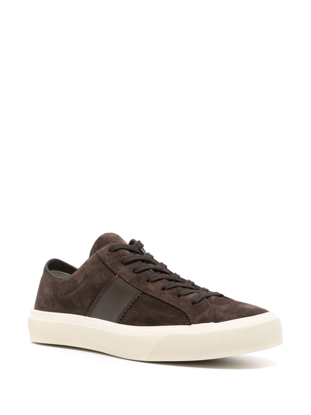 TOM FORD Leren sneakers Bruin