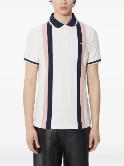 Barbour playera tipo polo con rayas estampadas