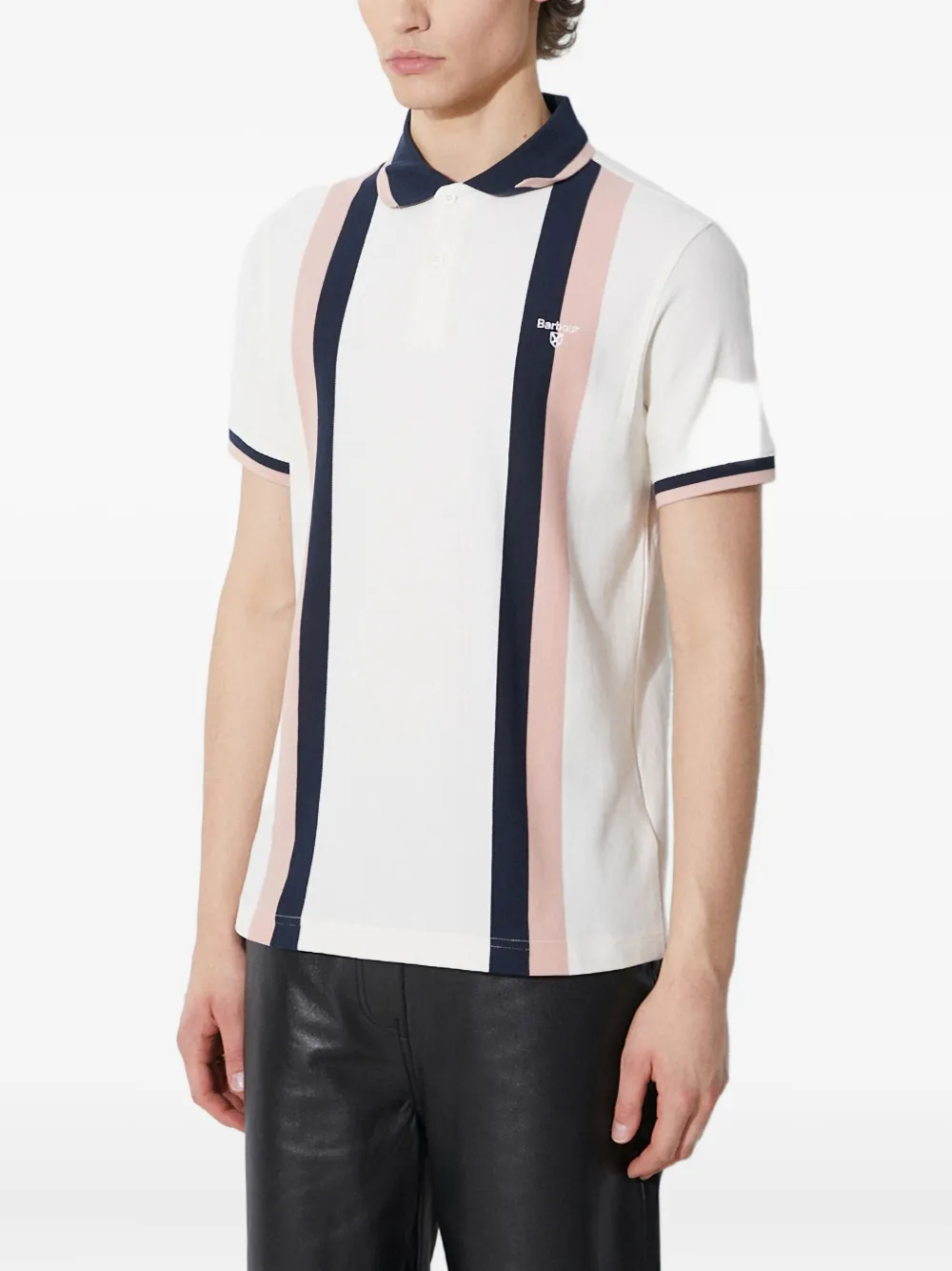 Barbour striped cotton polo shirt - Wit