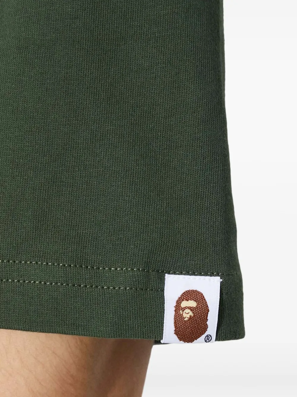 A BATHING APE T-shirt met print Groen