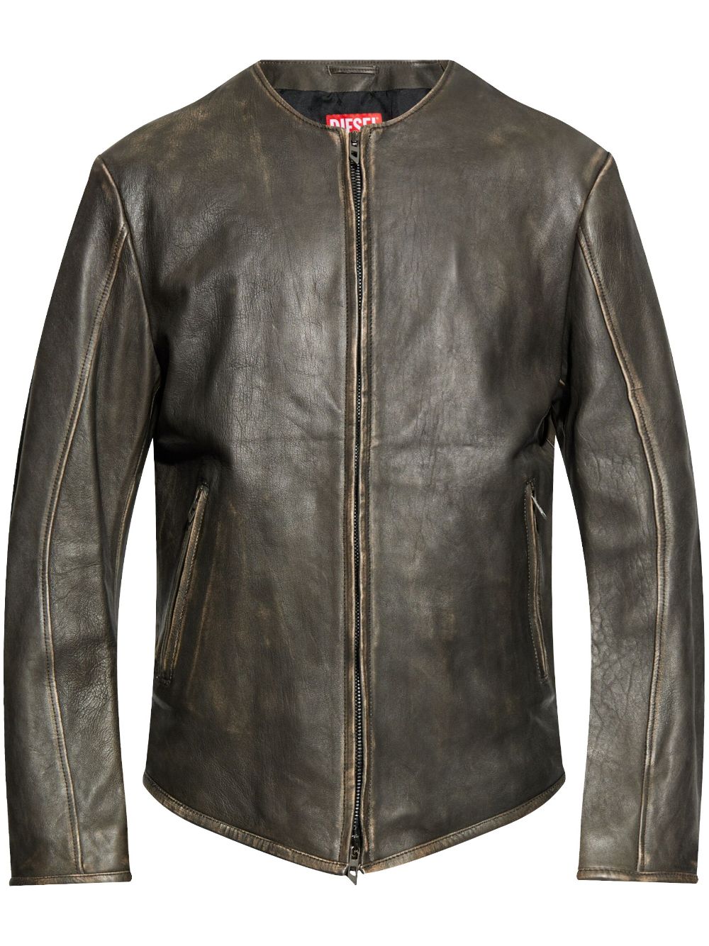 Shop Diesel L-emma Jacket In Brown